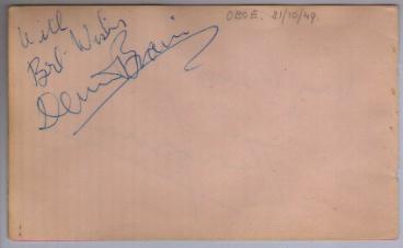 Signature dated with 31/10/1949